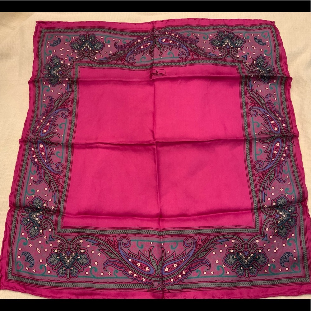 Ferrel Reed Silk pocket square vintage